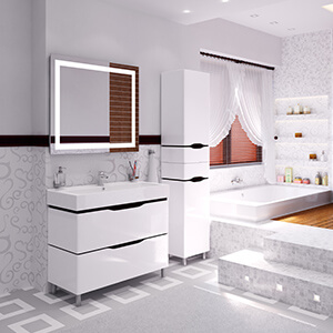 Мебель для ванной комнаты АКВА РОДОС (Украина)