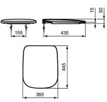 Сиденье для унитаза Ideal Standard Esedra с механизмом "микролифт" T318101-1