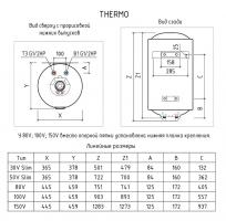 Накопительный водонагреватель Thermex Thermo 30V Slim-1