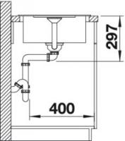 Кухонная мойка Blanco METRA 45 S COMPACT из силгранита жемчужная (520570)-2