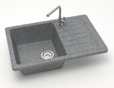 Мойка из искусственного камня Marrbaxx Модель 16 Q8 серый   (6566275)-2