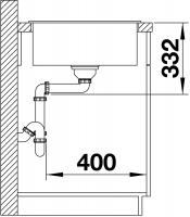 Кухонная мойка Blanco Zia 45 S Compact (черный) 526009-1