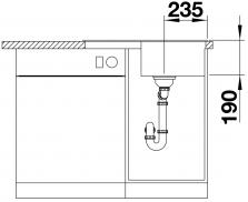 Кухонная мойка Blanco Zia 45 S Compact (черный) 526009-2