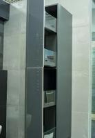 Шкаф-пенал Geberit Acanto 22х173 см с 2-мя выдвижными ящиками-карго матовый лава/темно-серый 500.638.JK.2-2