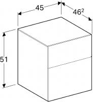 Шкафчик Geberit Xeno² 45 см белый/высокоглянцевое 500.504.01.1-1