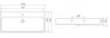 Умывальник мебельный АКВА РОДОС Pinto 100x46 см белый (уценка) OC0000415-1