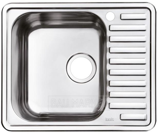 Кухонная мойка Iddis Strit 58.5х48.5 см левая сатин (STR58SLi77)