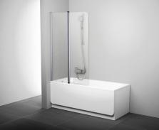 Шторка на ванну Ravak CVS2-100 L  белый+стекло Transparent 7QLA0100Z1-0