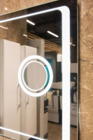 Зеркало АКВА РОДОС Омега Люкс 100 см с подсветкой (линза с LED-подсветкой по контуру) (ОР0002951)-2