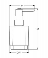 Дозатор для жидкого мыла Grohe Selection Cube 40805000-1