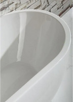 Ванна акриловая Rea Cleo 165.5х75 см с сифоном REA-W0108-5