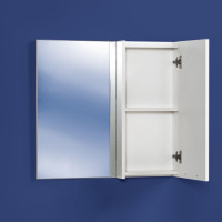 Зеркало-шкаф Акваль Санта 70 см правый белый (САНТА047000R)-1