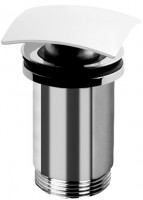 Донный клапан Cezares   с переливом, хром/белый (CZR-B-SCQ-BIO)-0