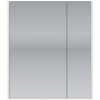 Зеркало-шкаф Dreja Prime 60 см 2 дверцы, 2 стеклянные полки, белый 99.9304-4