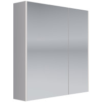 Зеркало-шкаф Dreja Prime 70 см 2 дверцы, 4 стеклянные полки, белый 99.9305-2