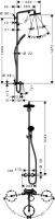 Душевая система Hansgrohe Raindance Select 240 Showerpipe 27117000-1
