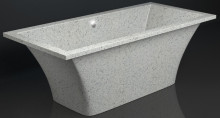 Ванна мраморная Elmar V10 168x69х65 см светло-серый Q10 V10Q10-0