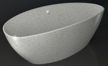 Ванна мраморная Elmar V11 156x70x56 см Светло-серый Q10 V11Q10-0