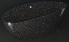 Ванна мраморная Elmar V11 156x70x56 см Черный Q4 V11Q4-0