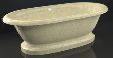 Ванна мраморная Elmar V13 177x88x67.5 см Бежевый фреш Q3 V13Q3-0