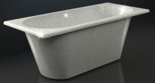 Ванна мраморная Elmar V2 166.5x71x59 см Светло-серый Q10 V2Q10-0
