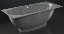 Ванна мраморная Elmar V3 170x75x63 см Темно-серый Q8 V3Q8-0