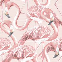 Настенное панно Cersanit Gradient 59,4x59,8 фламинго розовый, шт 16014-1