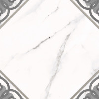 Керамическая плитка Cersanit Gretta 29,8x29,8 узоры белый рельеф, м2 16064-0