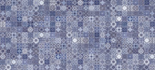 Керамическая плитка Cersanit Hammam 20x44 голубой рельеф, м2 HAG041D-0