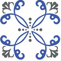Декор Нефрит-Керамика Marmis 15x15 синий, шт 04-01-1-03-03-65-1530-1-0