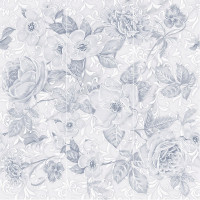 Комплект Нефрит-Керамика Narni 60x60 серый, цветы, 3шт 06-01-1-36-04-06-1030-0-0