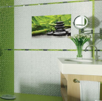 Керамическая плитка Golden Tile Relax 25х40 зеленый, м2, сорт 1-1