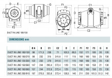 Вытяжной вентилятор Cata Duct In-Line 150/560   (00704000)-1