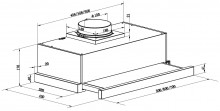 Встраиваемая кухонная вытяжка Maunfeld VS Fast Glass 60 бежевый КА-00012991-9