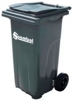 Контейнер для мусора Sembol  120 л серый-0