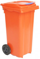 Контейнер для мусора Razak Plast  120 л оранжевый-0