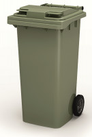 Контейнер для мусора iPlast  120 л зеленый-0