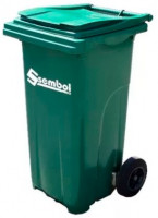 Контейнер для мусора Sembol  120 л зеленый-0