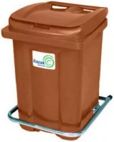 Контейнер для мусора Razak Plast  60 л коричневый-0