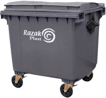 Контейнер для мусора Razak Plast  1100 л серый-0