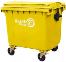 Контейнер для мусора Razak Plast  1100 л желтый-0