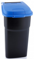 Контейнер для мусора Merida  100 л черный с синей крышкой KJC302-0