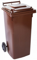 Контейнер для мусора Алеана  120 л коричневый 122064ТКор-0