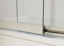 Шторка на ванну Vincea  100х145 см хром, прозрачное стекло VSB-1E100CL-6
