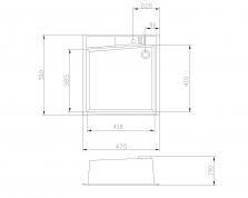 Кухонная мойка Акватон Парма 510x470x175 мм черная 1A713032PM100-1