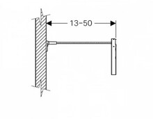 Планка Geberit Plattenbau Duofix для крепления к стене, со свободной точкой крепления 111.824.00.1-2