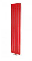 Дизайнерский радиатор Terma Aero V 150х41 ярко-красный, подкл. 50 мм центр. WGARV150041KOED-0