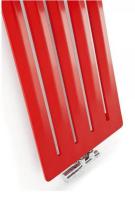 Дизайнерский радиатор Terma Aero V 150х41 ярко-красный, подкл. 50 мм центр. WGARV150041KOED-1