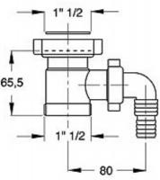 Патрубок сифона Bonomini  с подключением к стиральной машине 1823AR64B0-1