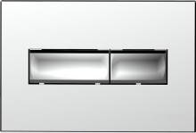 Инсталляция Eccellenza tecnica с кнопкой хром (прямоугольная) и унитазом Grohe Lecico Perth с сиденьем 152.4.501.8088+152.7.322.088+491606045-2